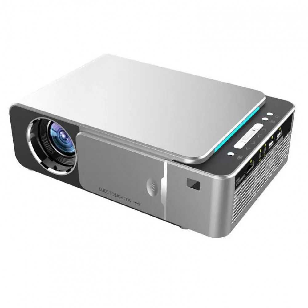 Видеопроектор Bigshot, T6, LED видео проектор, TFT LCD, Сребрист