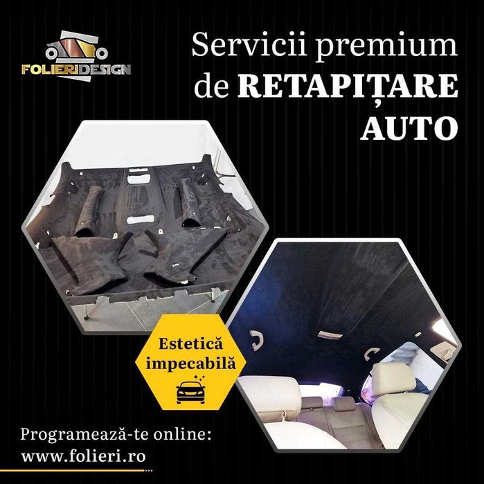 Reparatii plafonane auto - schimbam perdelute trape auto.