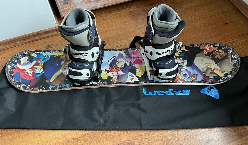 Vând set snowboard copii