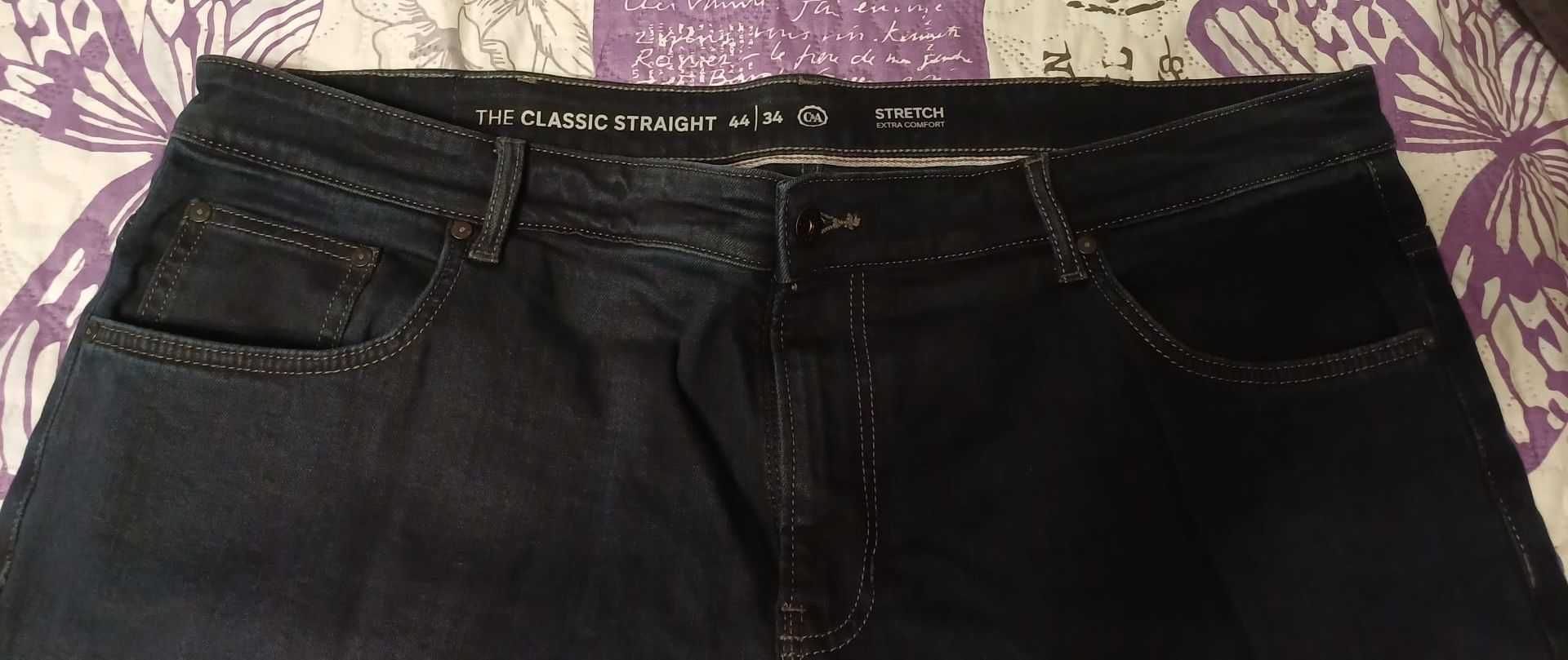 Pantaloni, blugi, noi si utilizati, masura echivalenta 4XL, W44L32 C&A