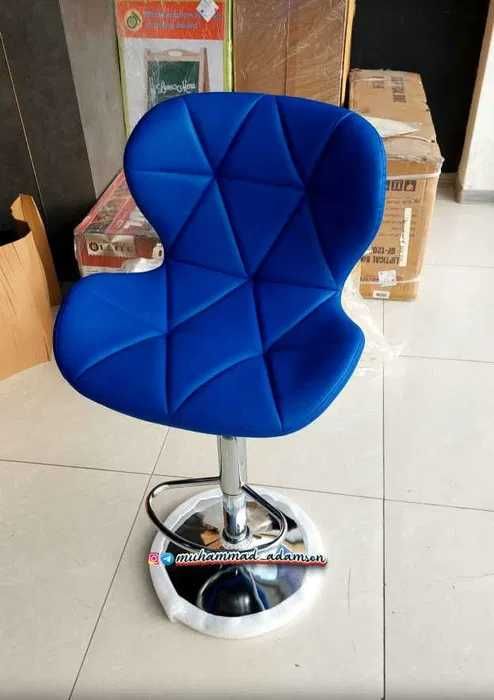 Барный стул Лагу синего цвета с бесплатной доставкой и гарантия 1 год