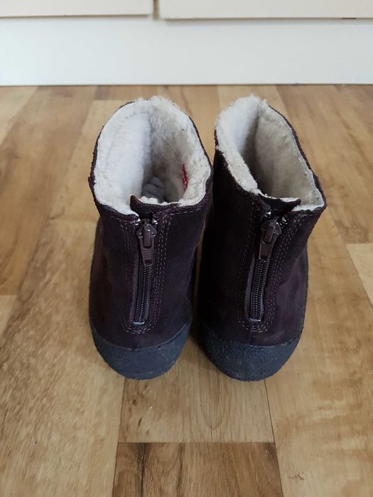 cizme ghetet botine cizmulite Clarks piele intoarsa si blana oaie