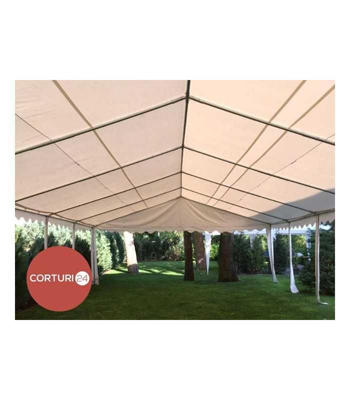 Cort Evenimente Economy, PVC alb, 6x12 m - Corturi24