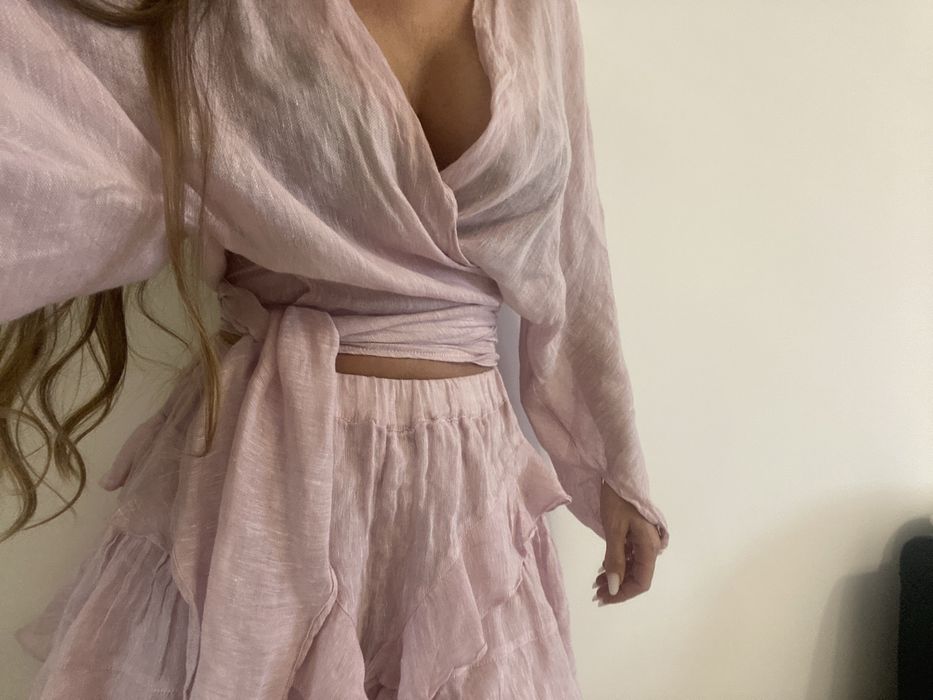 Pnk set din material natural in