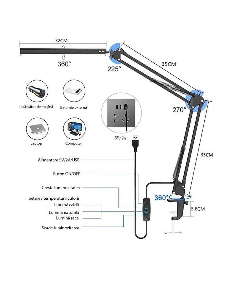 Lampa LED birou ,Skyleo
