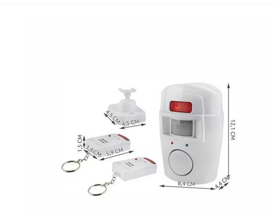 Alarma cu Senzor Miscare Sirena Puternica Telecomanda NOUA Baterii