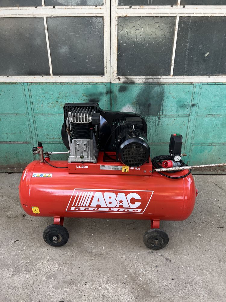 Compresor profesional ABAC 200 l ( trifazic ) 220/3.80 tensiune