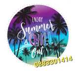 Кръгла плажна кърпа Enjoy Summer 150см