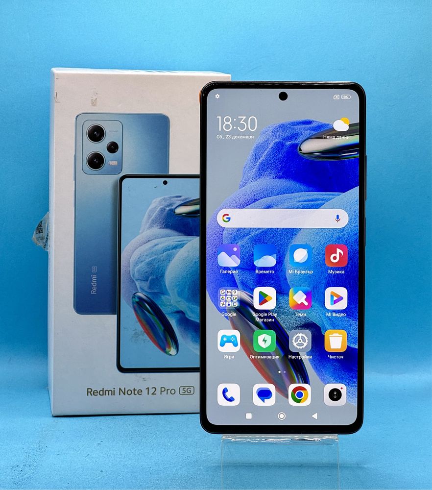 ГАРАНЦИОНЕН!!! Xiaomi Redmi Note 12 Pro, 128GB, 6GB RAM, 5G, Black