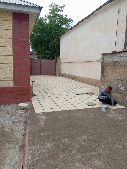 Брусчатка төсейміз.Укладка плитка