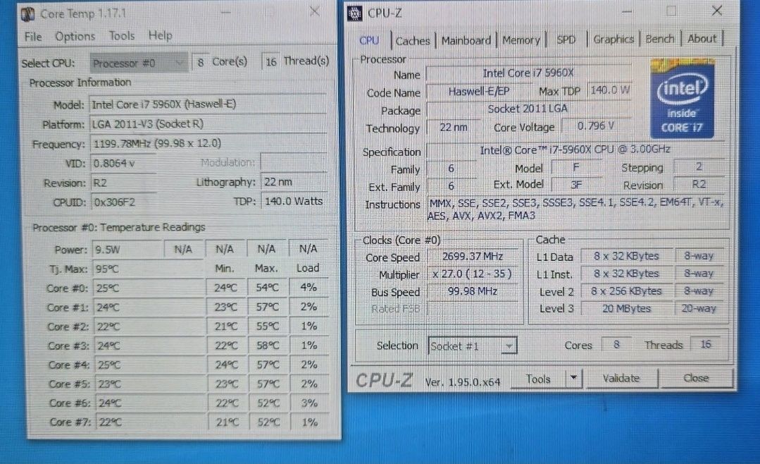 Kit gaming Intel X Series i7 5960X 3.5GHz 16CPUs 16GB MSI PRO Carbon