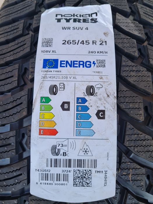 Нови зимни гуми 2 броя NOKIAN WR Suv4 265 45 R21