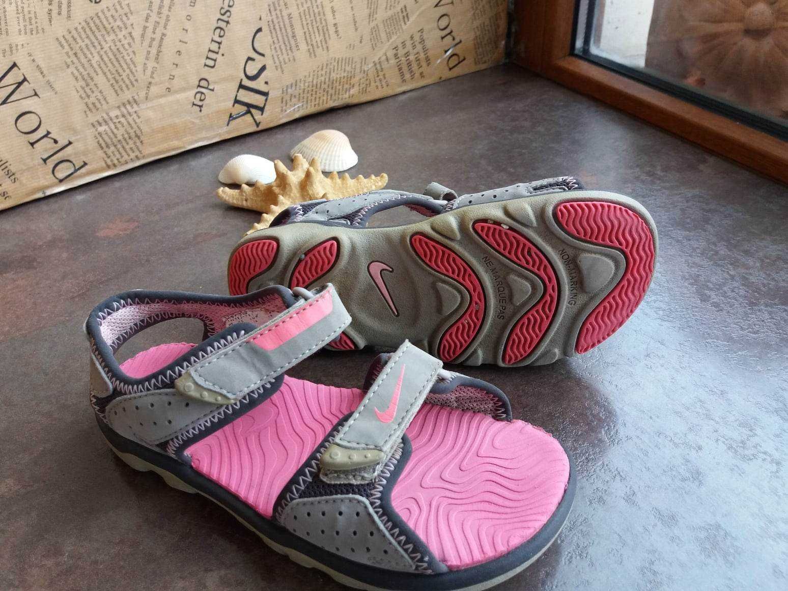 детски сандали,Nike,летни отворени обувки,гумени за момиче,найк,28,5