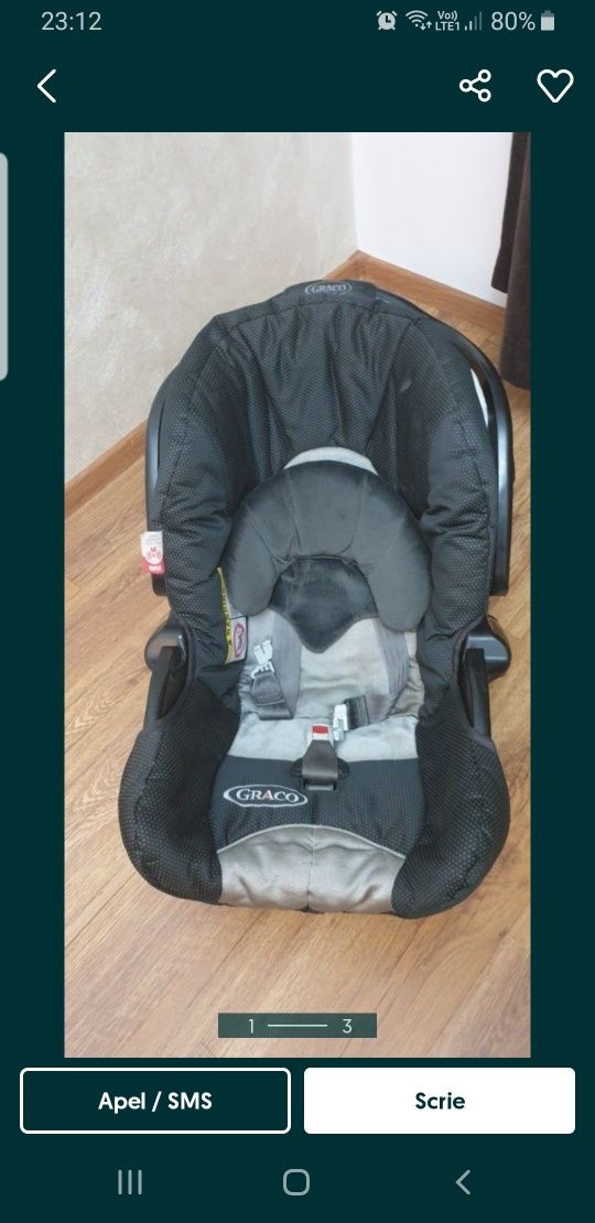 Vand scaun mașină bebe