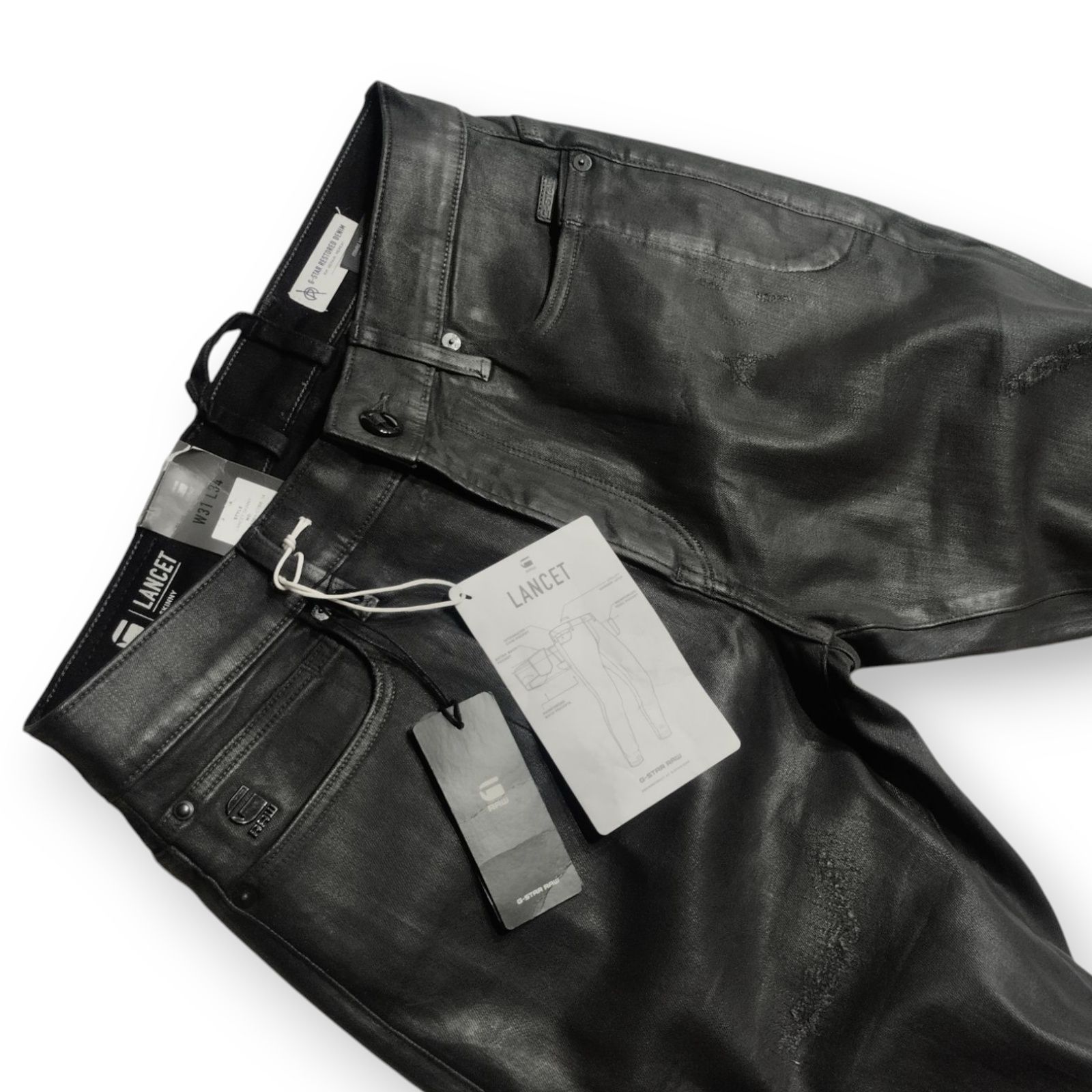 Нови G-star Lancet Skinny Magma Cobler Restored Мъжки Дънки Размер W31
