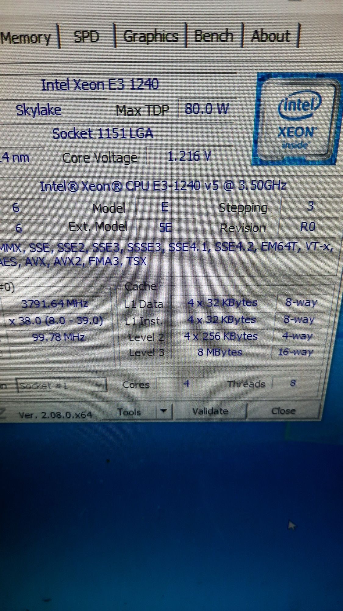 Дънна платка Asus Prime H270 Plus CPU Xeon E3 1240 V5