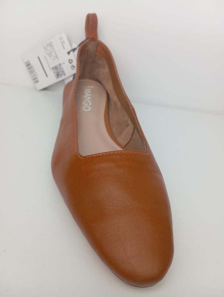 Уникални кожени обувки Mango 36