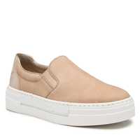 Sneakers/ Slip on piele naturala bej, Rieker