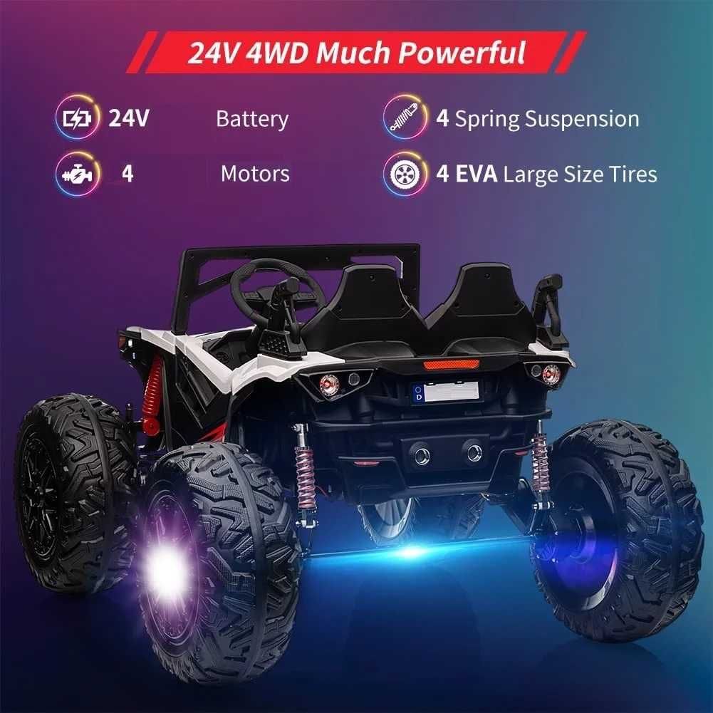 Акумулаторен Двуместен джип OFF-ROAD BUGGY 4X4 UTV 24V батерия