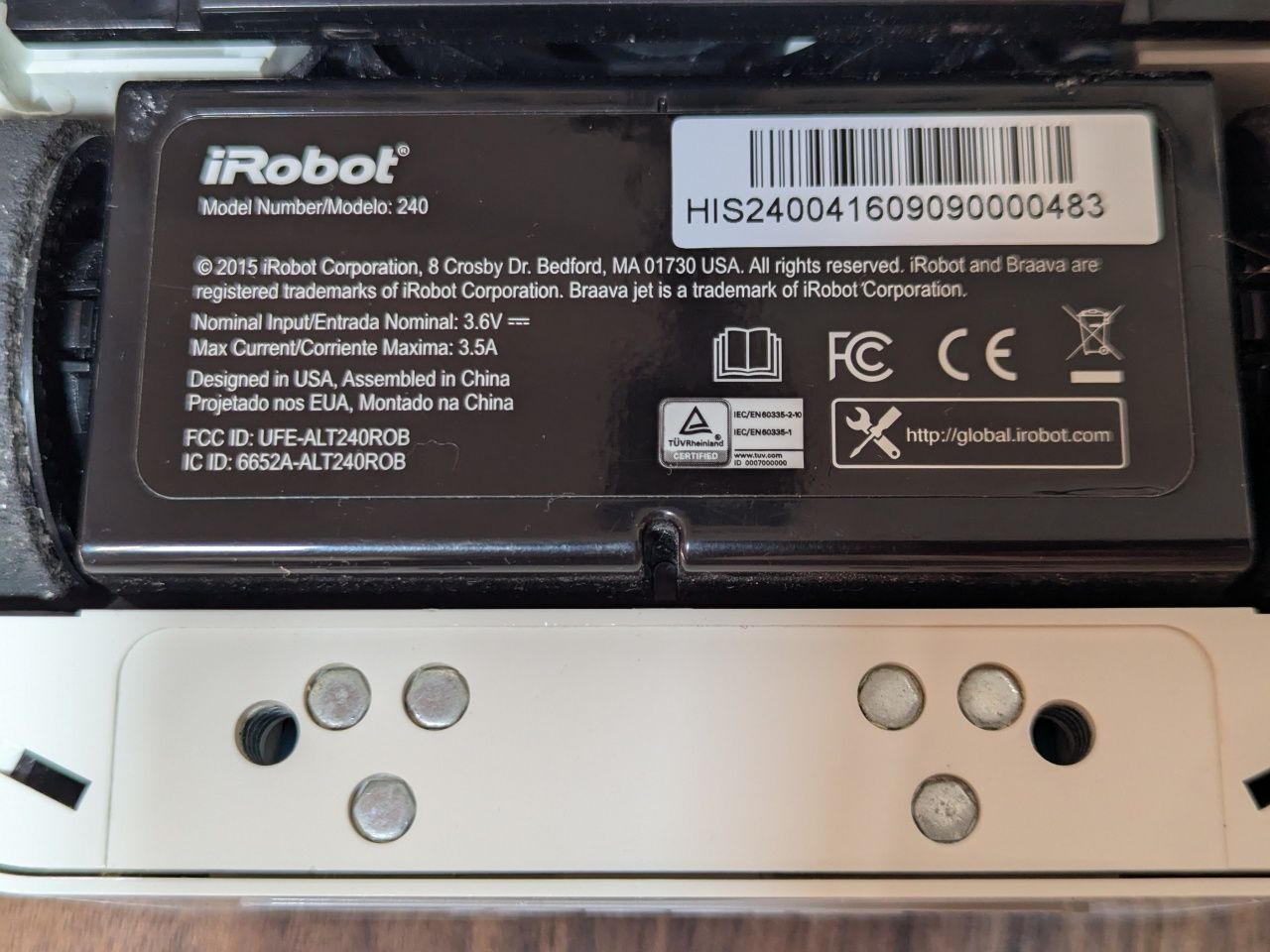 Робот полотер Поломойка iRobot Braava Jet. БУ