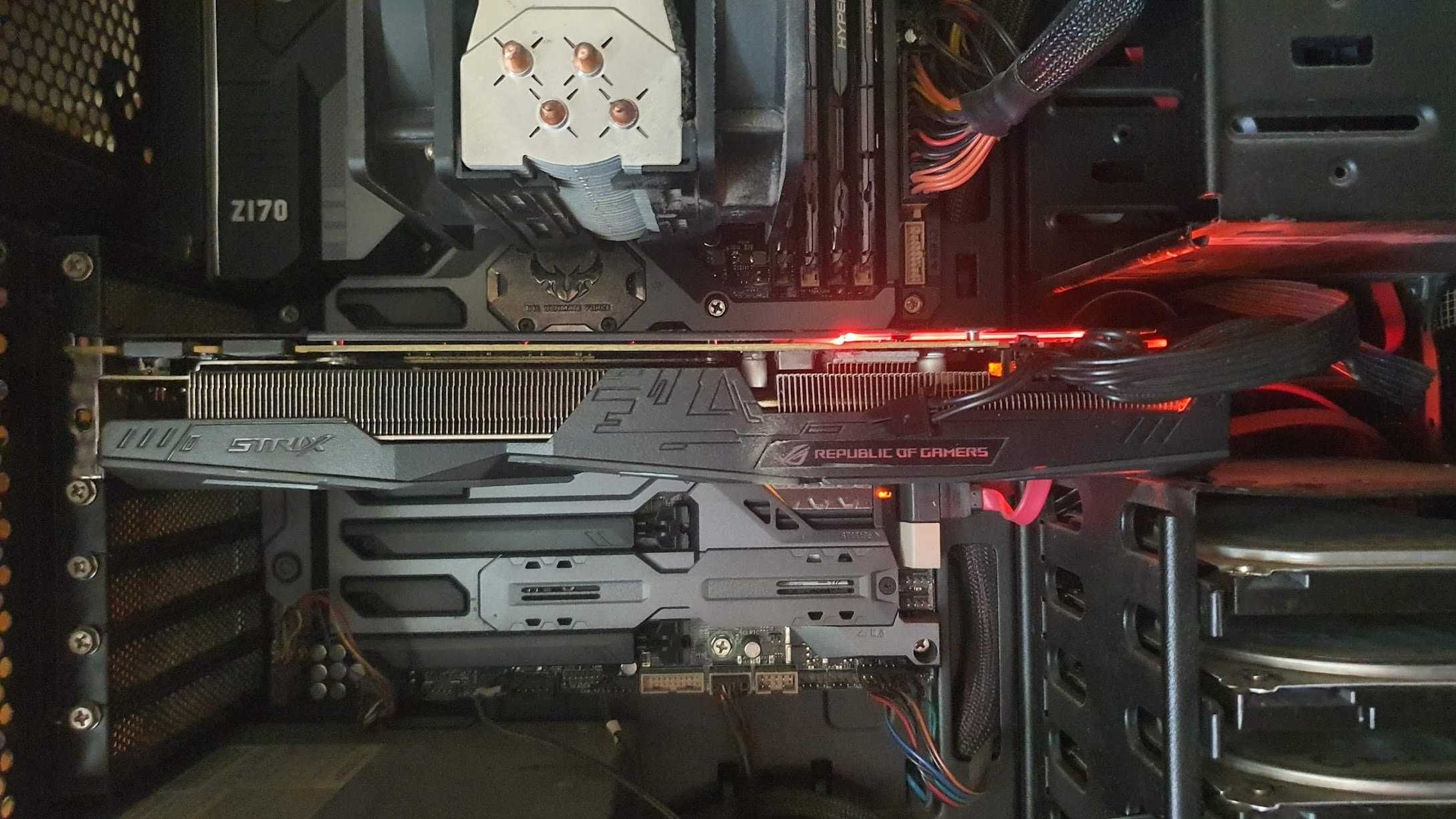 placa video gaming Asus GeForce GTX 1080 rog strix