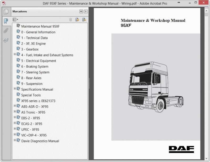 DAF Euro 6 XF-CF - Scheme Electrice si manuale de reparatii