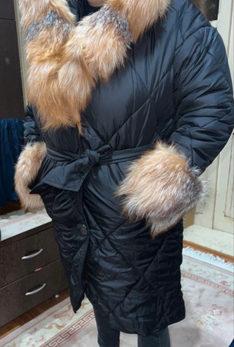 Geaca cu blana naturală