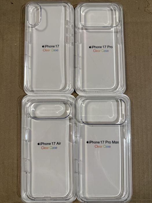 6 Husa Transparenta sau silicon color iPhone seria 17 Air/Pro/Max