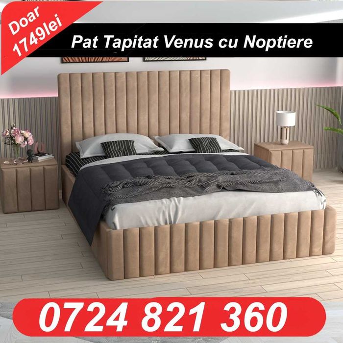 De vanzare Set mobila dormitor,Pat tapitat, Dormitor complet, Dressing