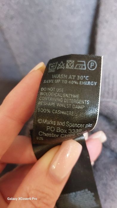 Пуловер M&S.100% кашмир размер 2XL/XL