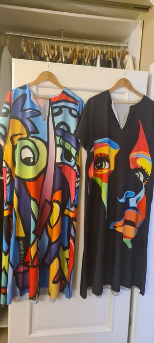 Rochie de vara ,lunga, cu buzunare, superba