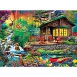 Vand  Puzzle Trefl, Cabana din padure, 3000 piese
