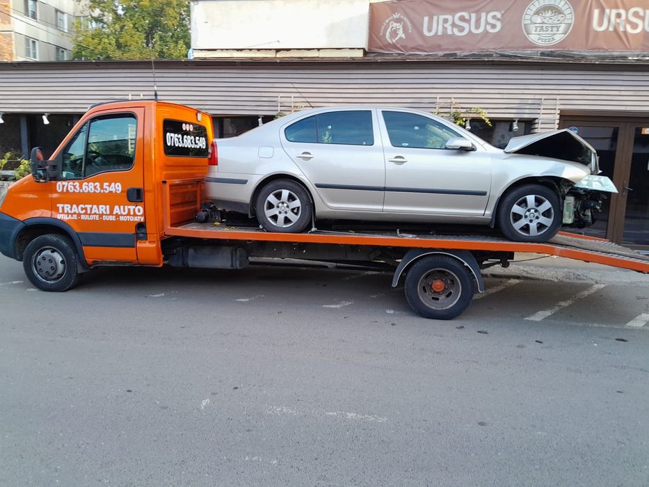 Tractari auto Bucuresti Ilfov Platforma auto Transport dube utilaje