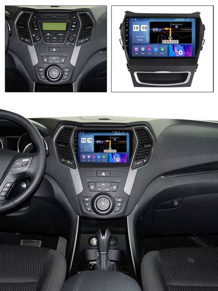 Navigatie Android 13 Hyundai IX45 2013-2017 1/8 Gb Waze CarPlay CAMERA