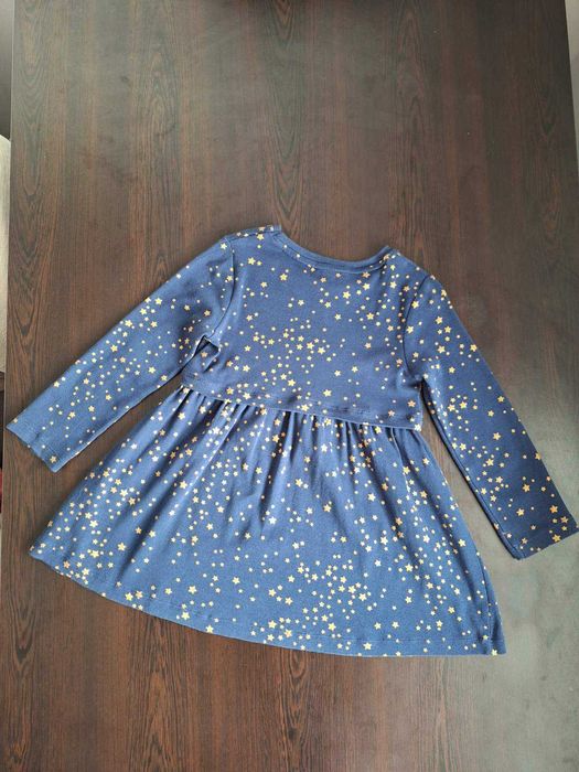 Рокля George .Тъмно-синьо на златни звездички. 3-4 г., 98-104 см.