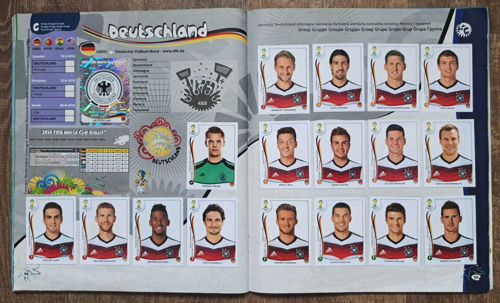 Album Panini World Cup 2014 Brasil cu 67 stickere aditionale
