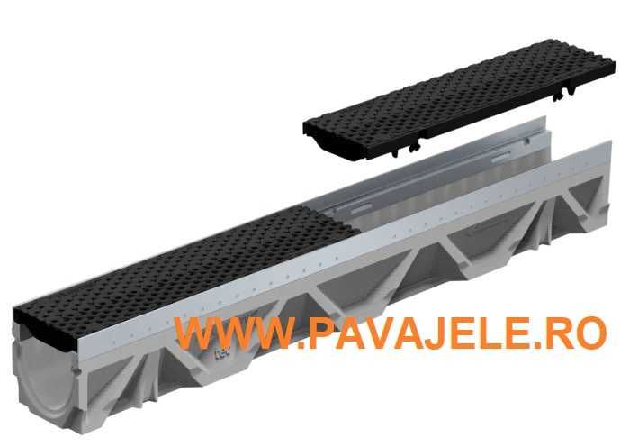 Rigola din beton cu gratar B125 combi compozit