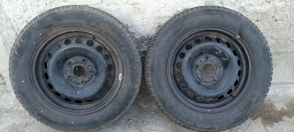 Jante din tablă +anvelopă M+S