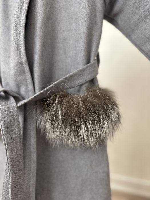 Haina din blana naturala si paltonas fetite 3-4 ani