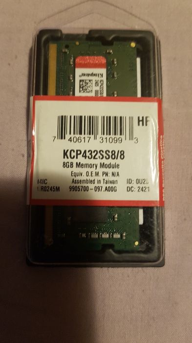 Memorie ram DDR4  8Gb Kingston