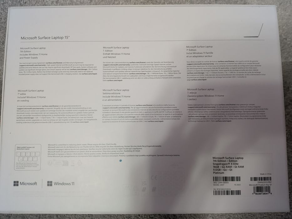 Laptop Microsoft Surface Laptop 15