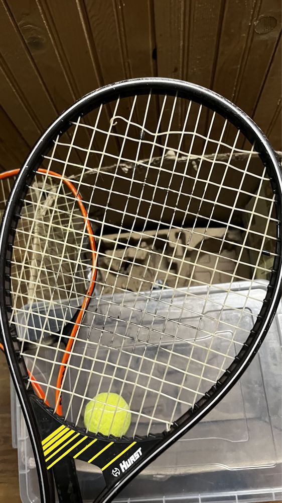 2х ракети за тенис лека детска калъф топка Dunlop hurst