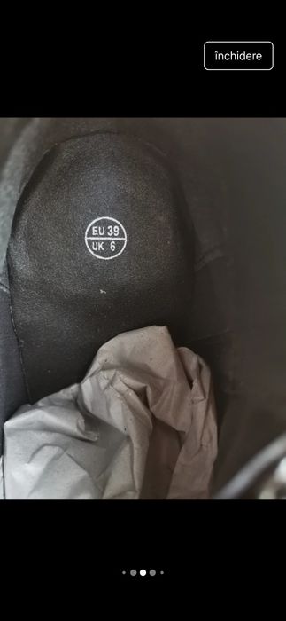 Botine piele Esmara piele naturala 39 noi