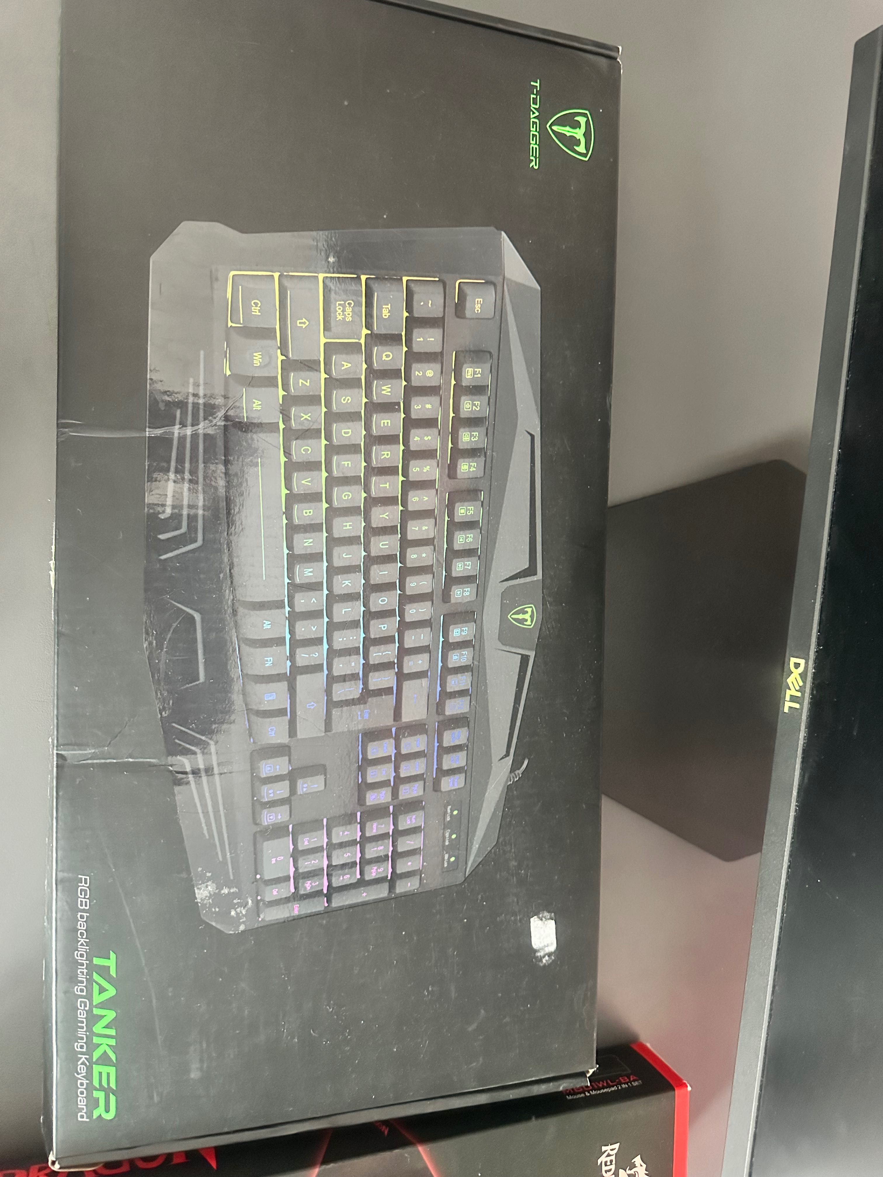Клавиатура Gaming T-Dagger Tanker, 3 colors backlight, USB