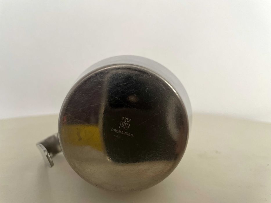 zaharnita WMF anii 1950 din inox cu stanta marcaje pt ceai cafea etc