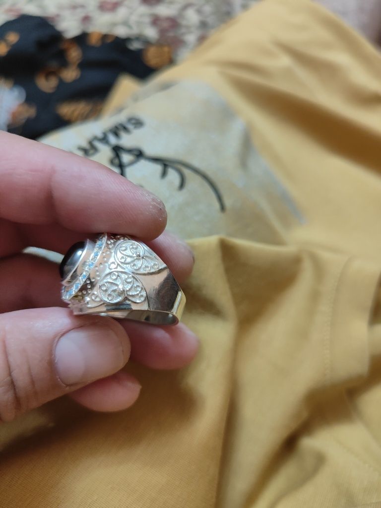 Перстень из серебра ручная работа.