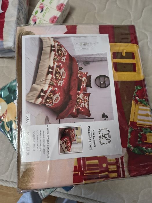 Lenjerie cu tematică de Crăciun