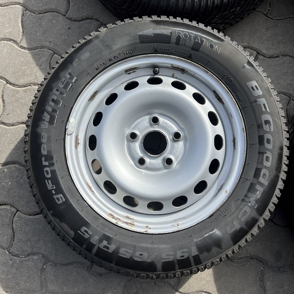 Roti iarna / Jante tabla + anvelope / 15" / 5x112 / VW, Audi, Skoda