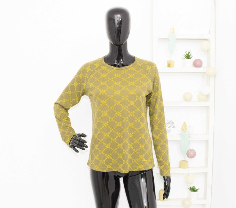 Kari Traa дамска блуза от мериносна вълна термо бельо зелено S