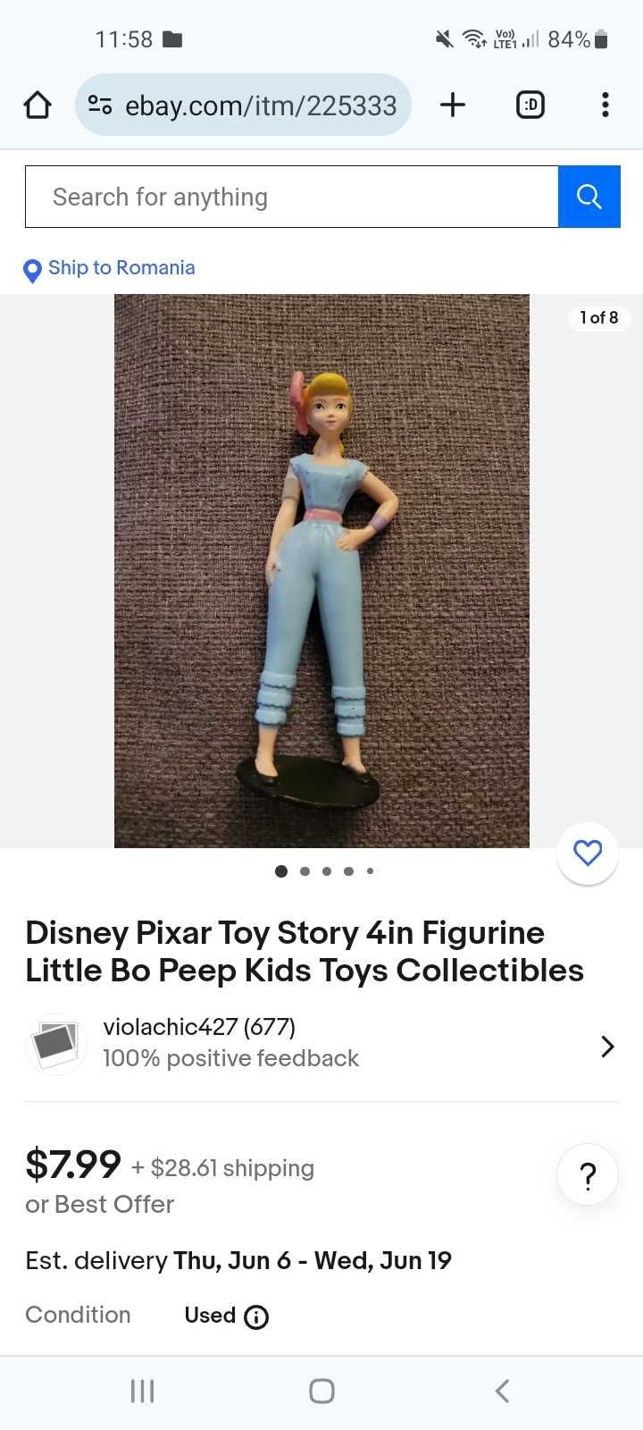 Figurine Toy Story Bo Peep  si extraterestru verde